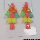Brinco de Pedra Color Summer - M17(Cores Sortidas)